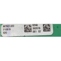 LED DRIVER PARA TV VIZIO / NUMERO DE PARTE M75Q7J03 624A / 1P-120CX00-2011 / M75Q7J03 / 624A / DISPLAY JR745R3HA2Y / MODELO M75Q7-J03 LFTVE2KX